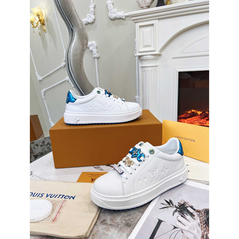 l**is V*t*n time out sneaker white and blue