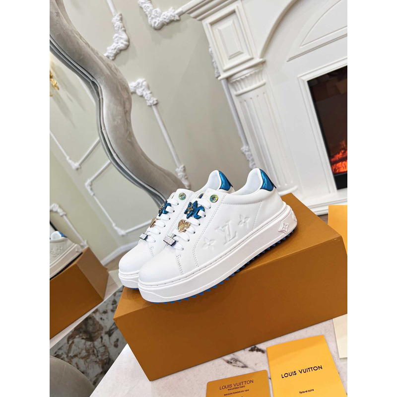 l**is V*t*n time out sneaker white and blue