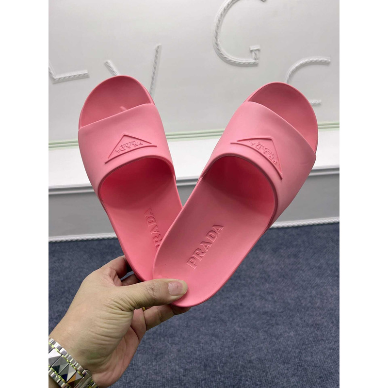 Pra*a rubber slides pink