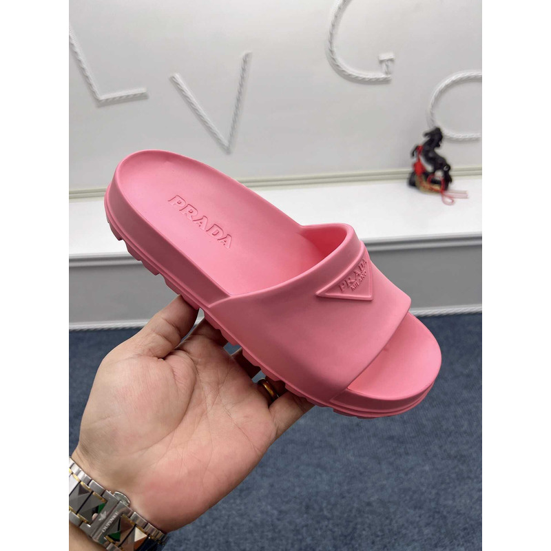 Pra*a rubber slides pink