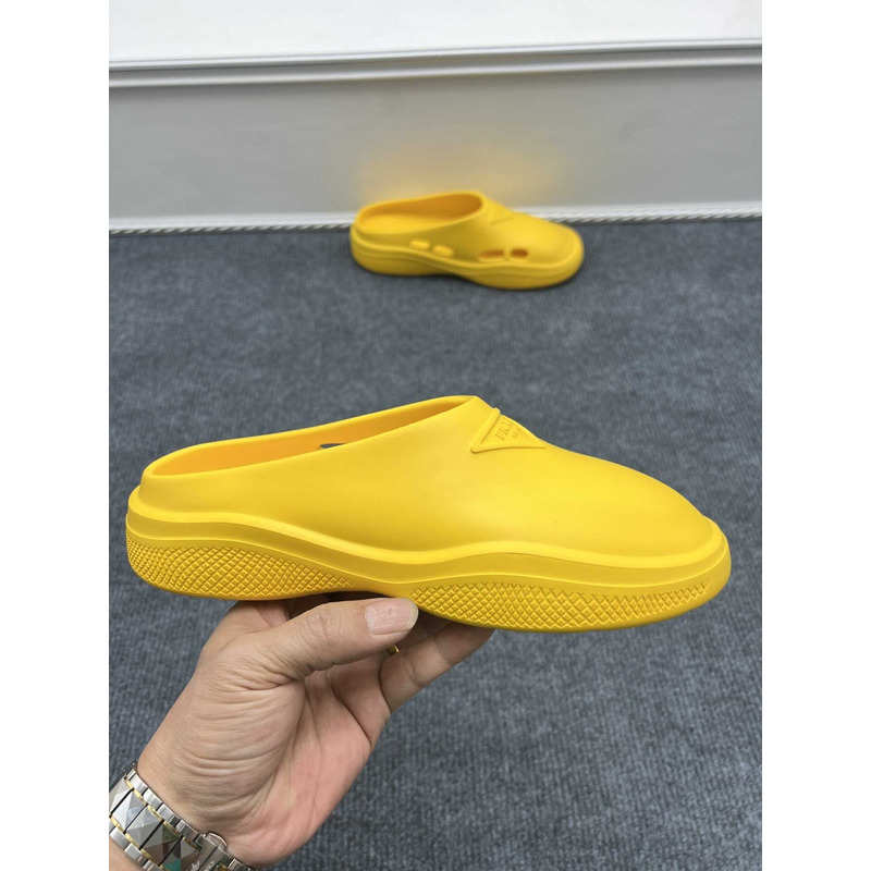 Pra*a foam rubber mules yellow