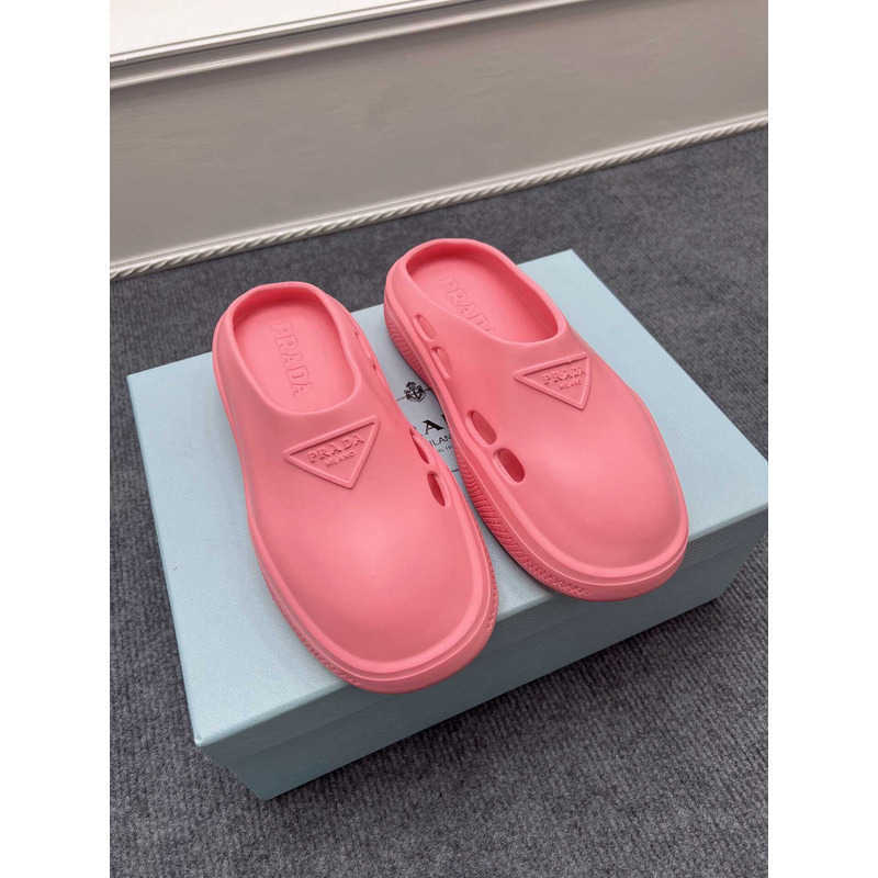 Pra*a foam rubber mules pink