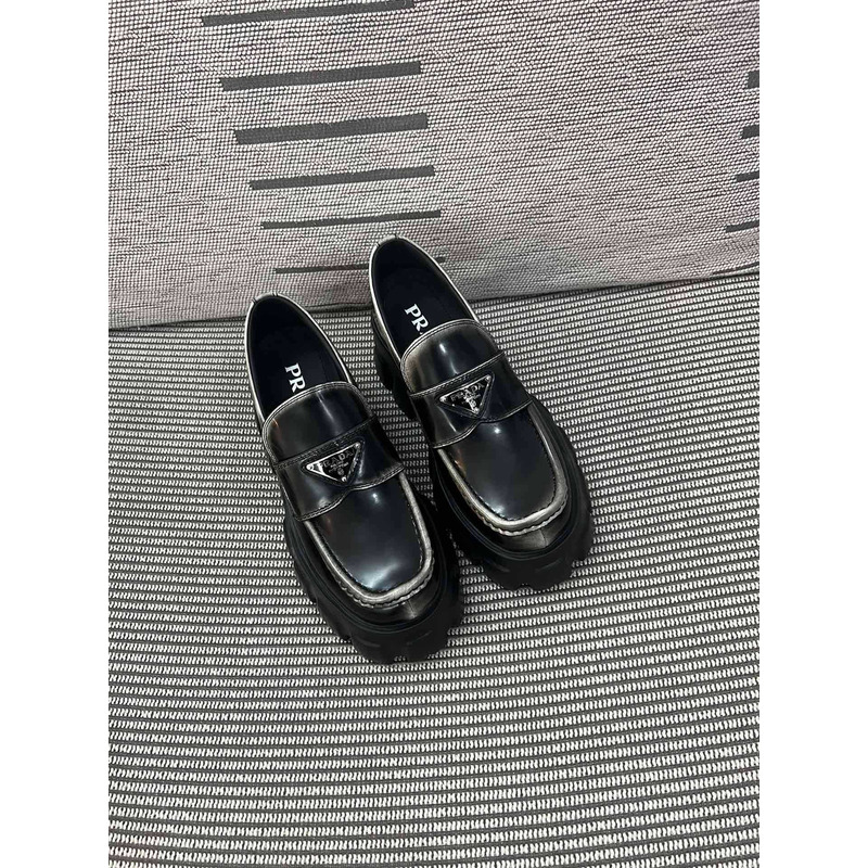 Pra*a monolith platform loafers black