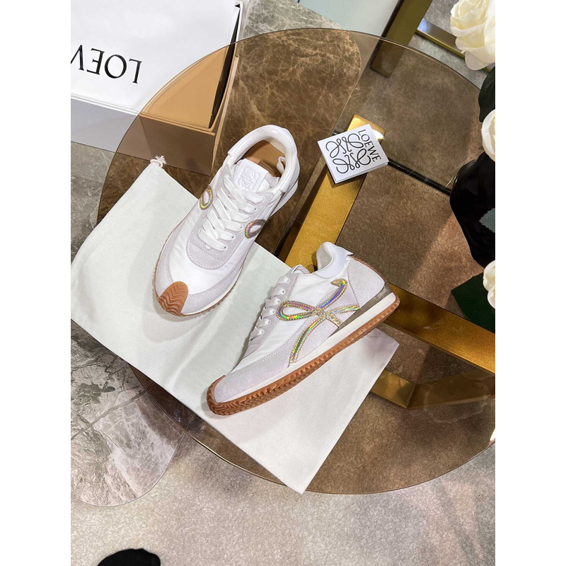 Loewe Flow Runner Logo Sneakers White& Multicolor