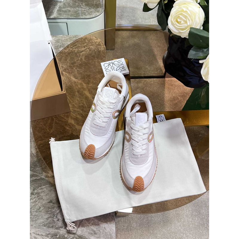 Loewe Flow Runner Logo Sneakers White& Multicolor