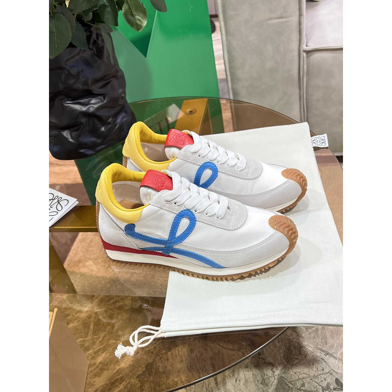 Loewe Flow Runner Logo Sneakers Blue&White