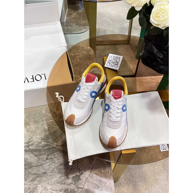 Loewe Flow Runner Logo Sneakers Blue&White