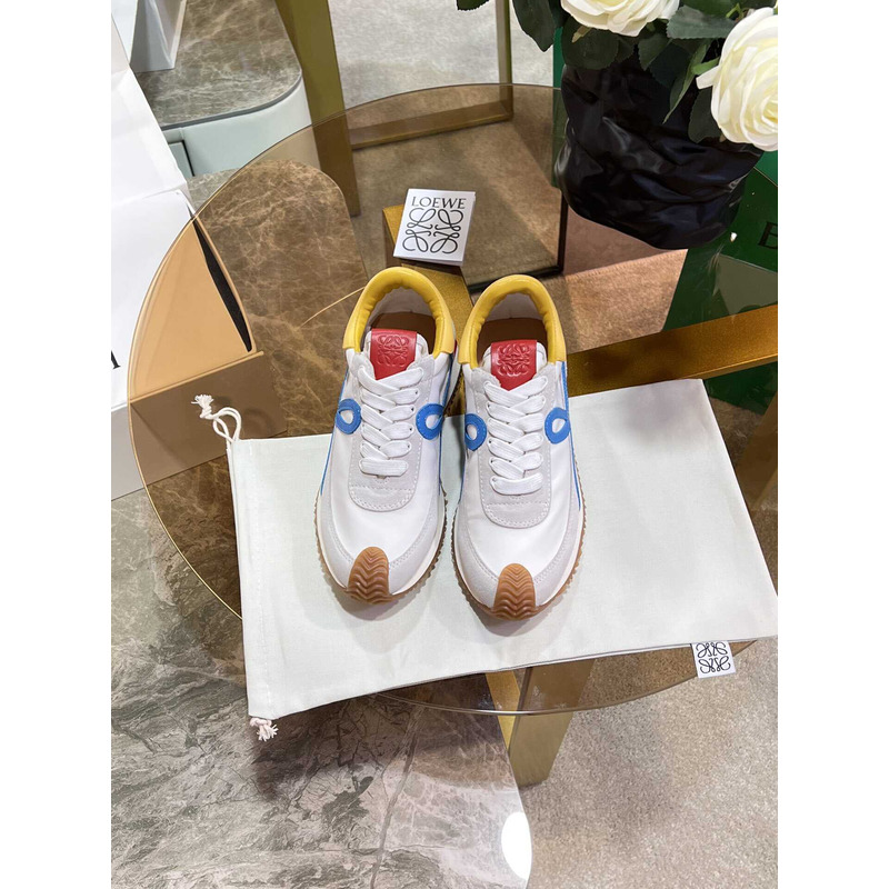 Loewe Flow Runner Logo Sneakers Blue&White