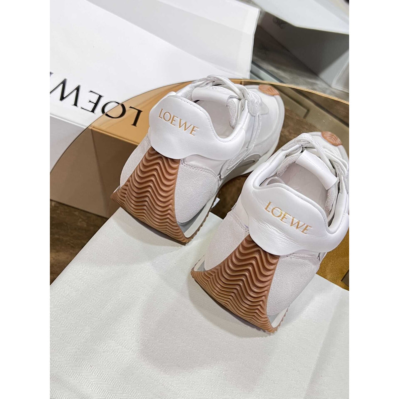 Loewe Flow Runner Logo White Sneakers