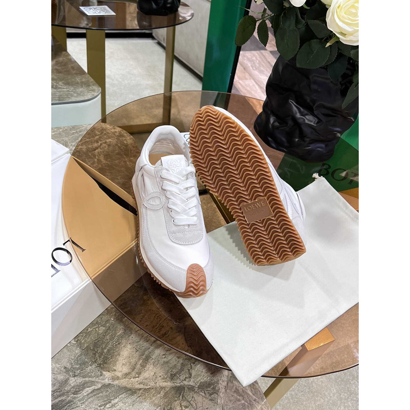 Loewe Flow Runner Logo White Sneakers