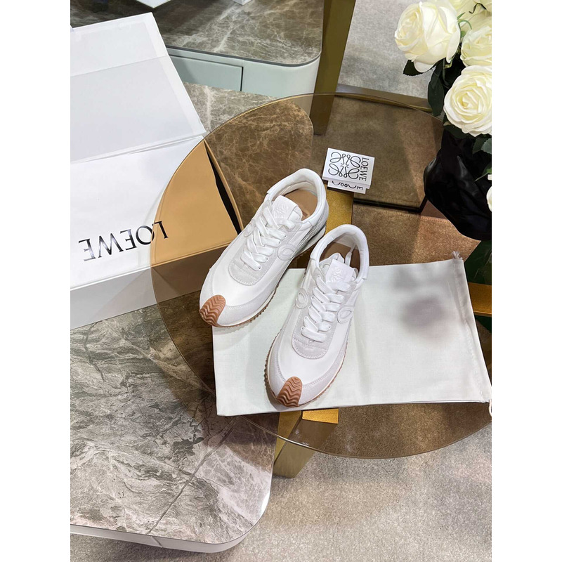 Loewe Flow Runner Logo White Sneakers