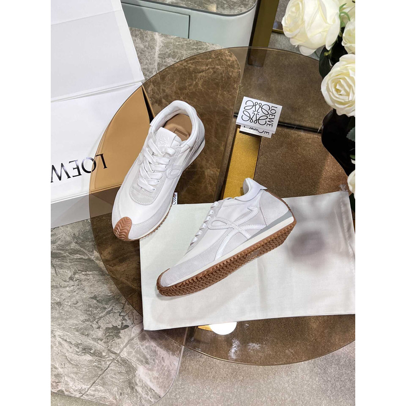 Loewe Flow Runner Logo White Sneakers