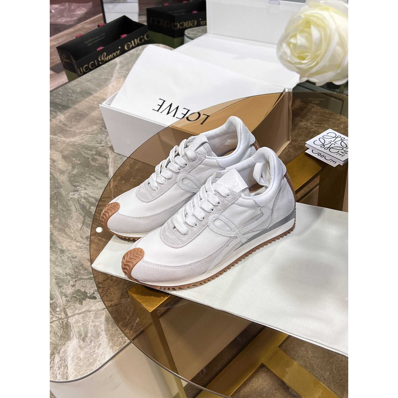 Loewe Flow Runner Logo White Sneakers