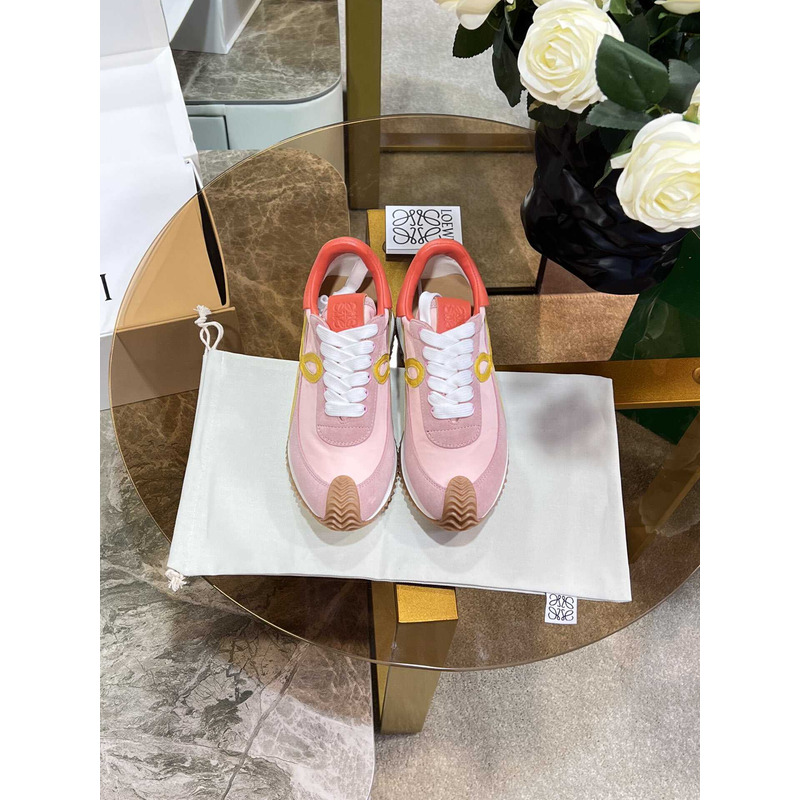 Loewe Flow Runner Logo Sneakers Yellow&Pink