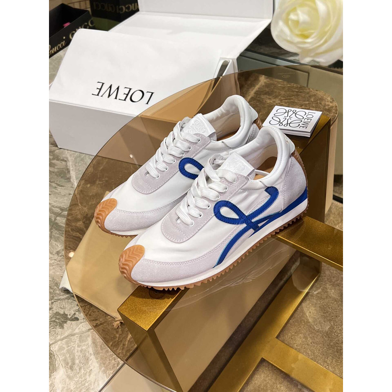 Loewe Flow Runner Logo Sneakers White&Blue