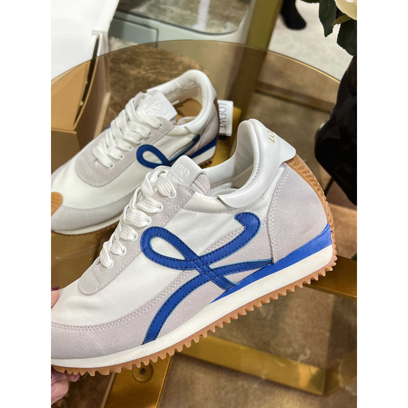 Loewe Flow Runner Logo Sneakers White&Blue