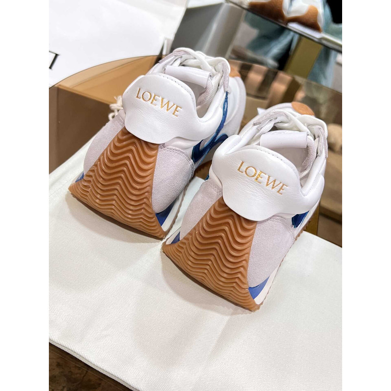 Loewe Flow Runner Logo Sneakers White&Blue