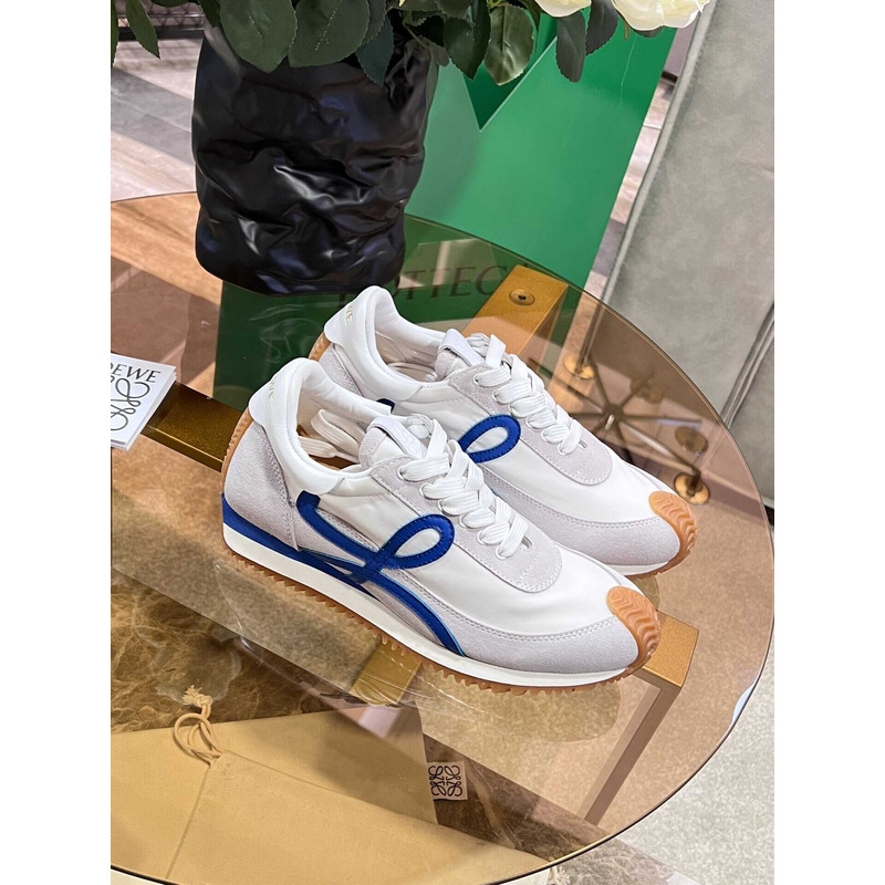 Loewe Flow Runner Logo Sneakers White&Blue