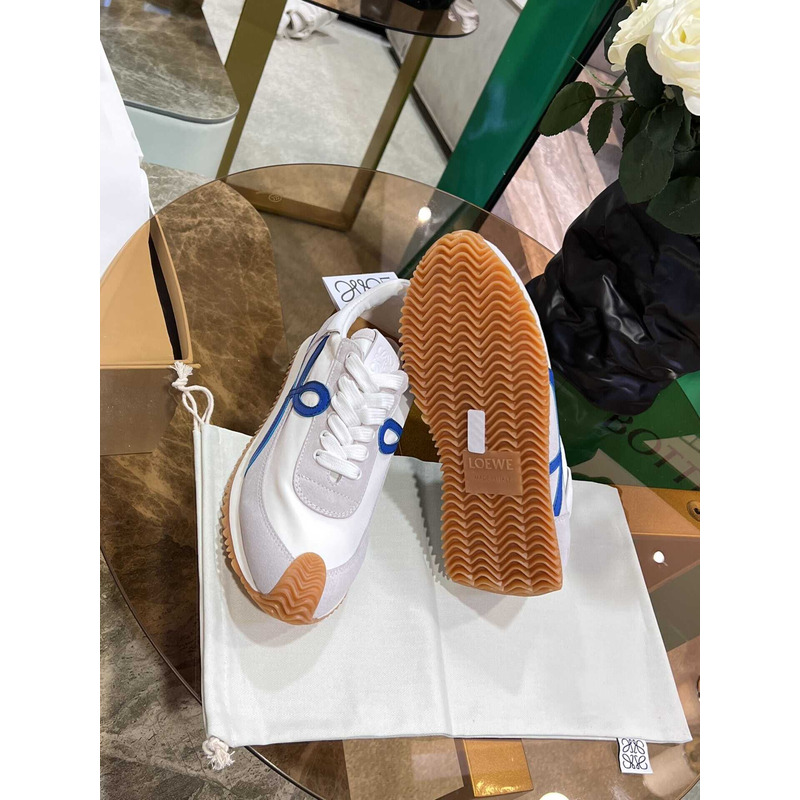 Loewe Flow Runner Logo Sneakers White&Blue