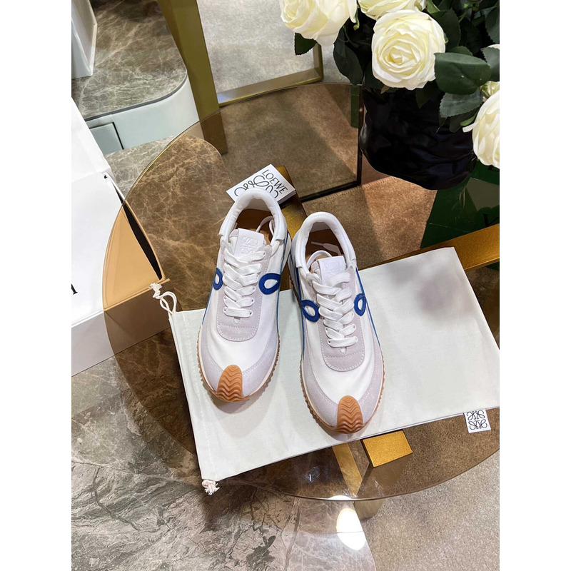 Loewe Flow Runner Logo Sneakers White&Blue