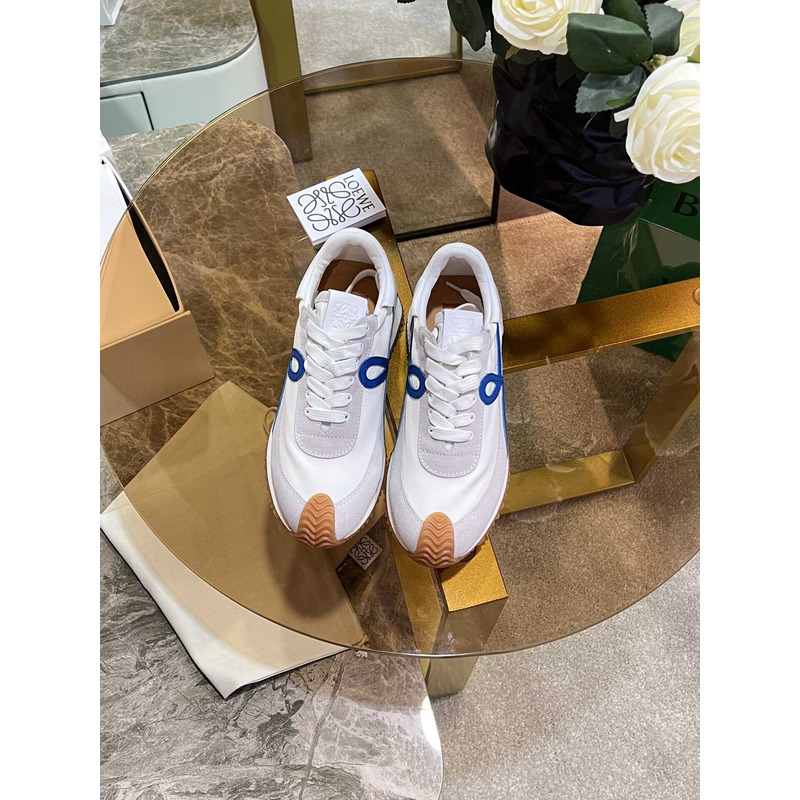 Loewe Flow Runner Logo Sneakers White&Blue