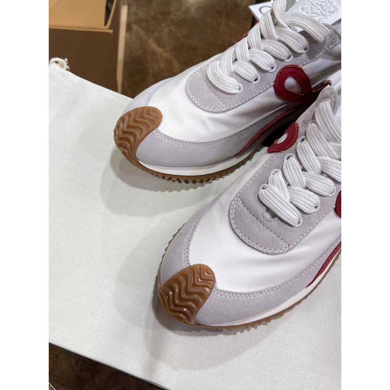 Loewe Flow Runner Logo Sneakers White&Red