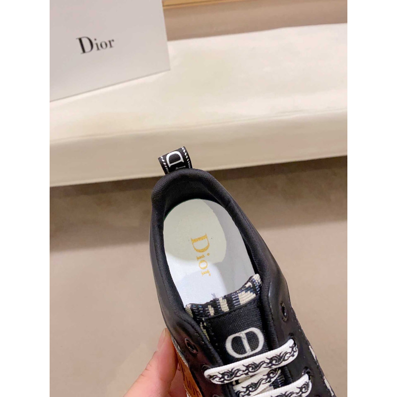 D*or black oblique sneakers