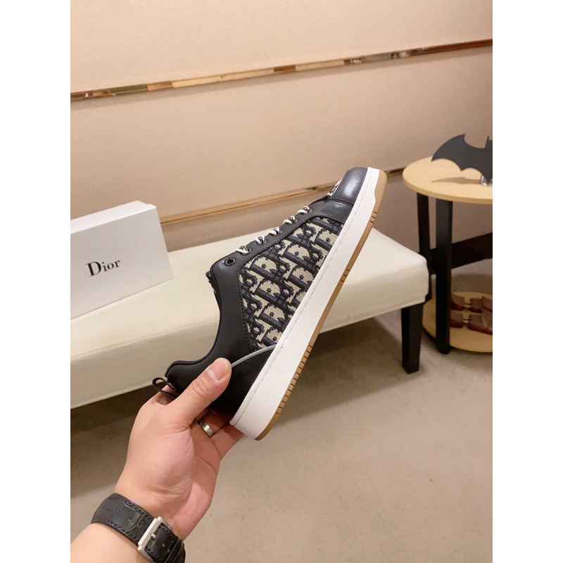 D*or black oblique sneakers