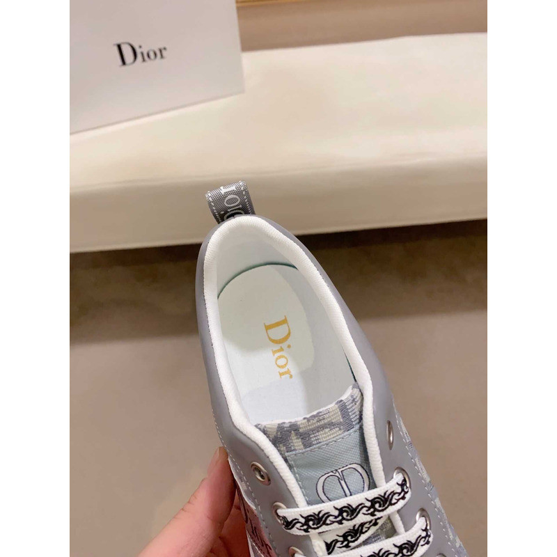 D*or oblique grey sneakers