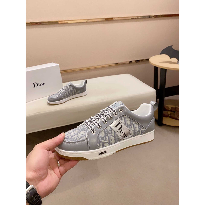 D*or oblique grey sneakers