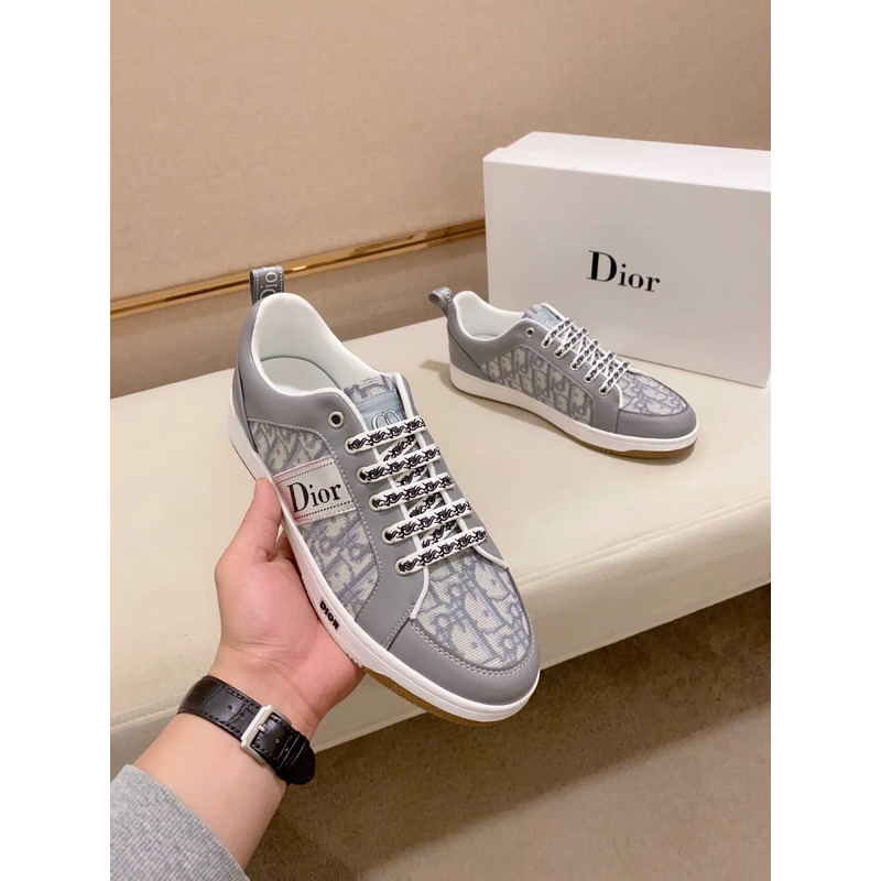 D*or oblique grey sneakers