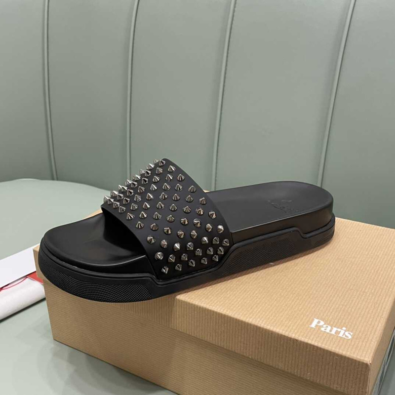 Paris Rivet Mules In Black