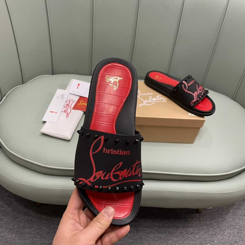 paris claquette Ch**an louboutin red