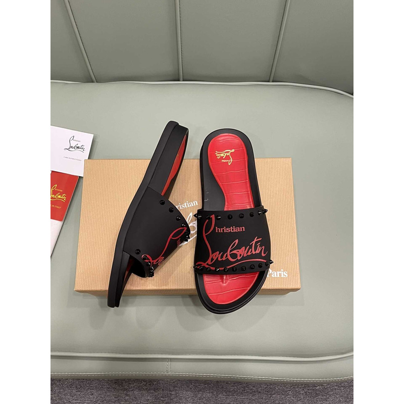 paris claquette Ch**an louboutin red