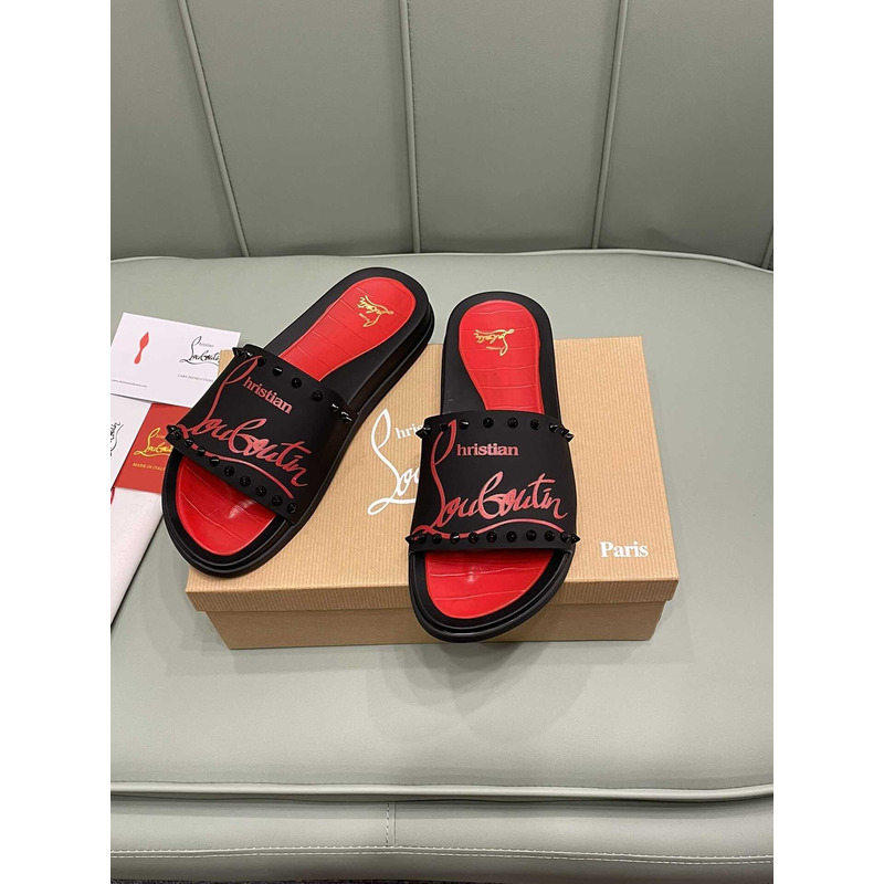 paris claquette Ch**an louboutin red