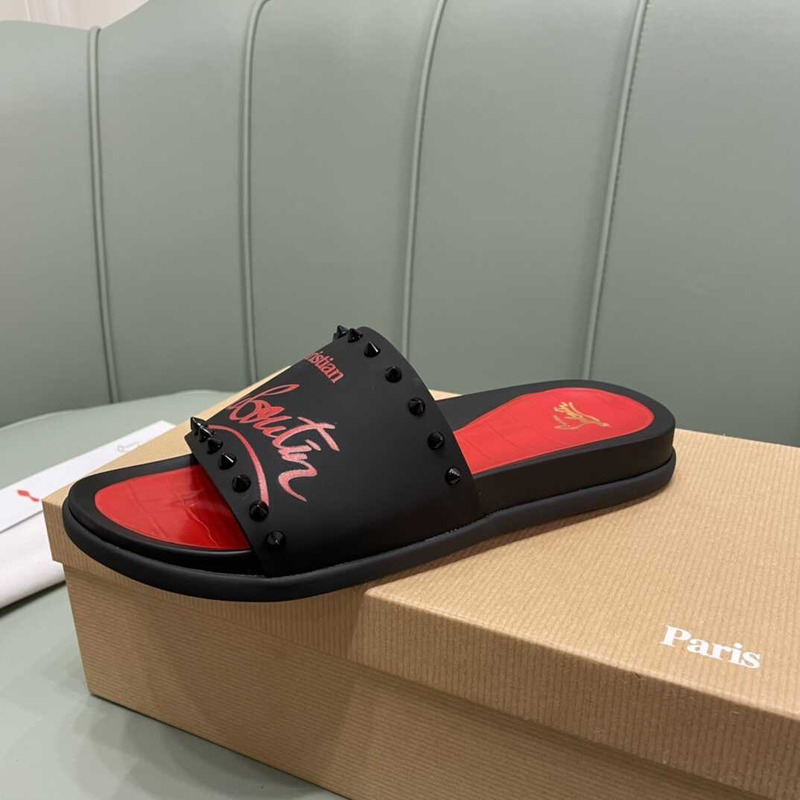 paris claquette Ch**an louboutin red