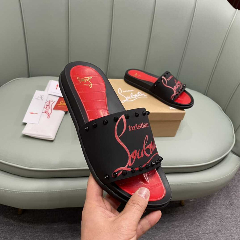 paris claquette Ch**an louboutin red