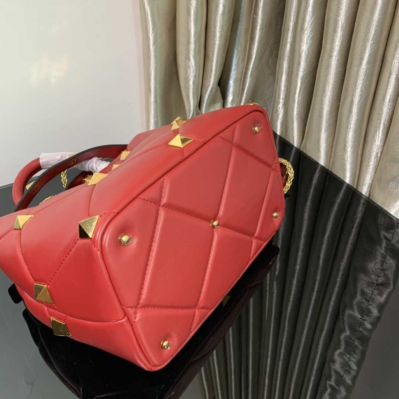 Valentino Garavani Roman Stud Bag Red