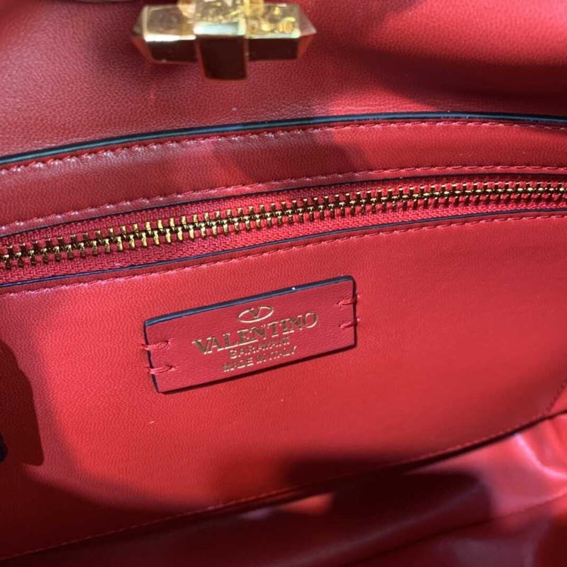 Valentino Garavani Roman Stud Bag Red