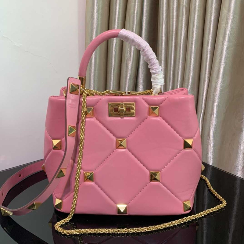 Valentino Garavani Roman Stud Bag Rose Bag