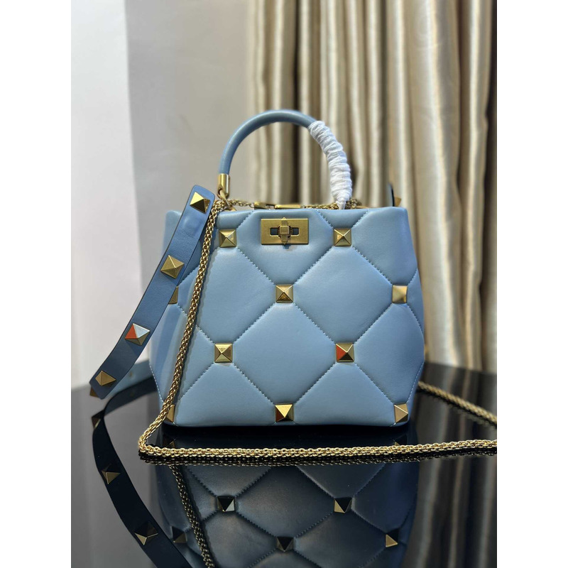 Valentino Garavani Roman Stud Bag Blue