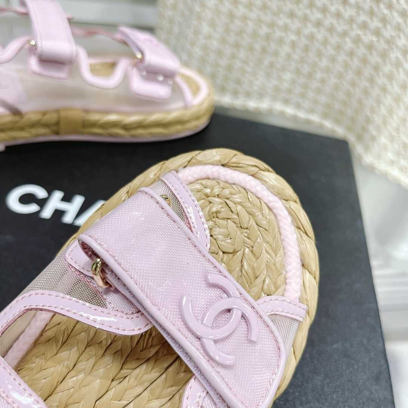 Ch*el  summer flat sandal pink