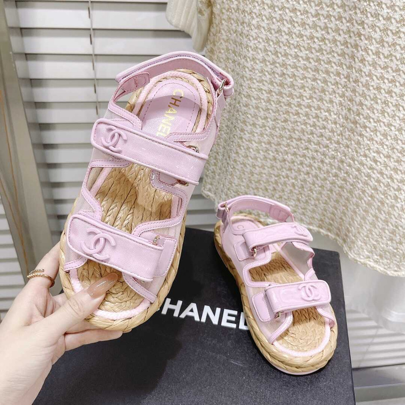 Ch*el  summer flat sandal pink