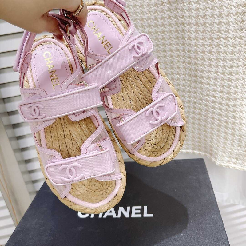 Ch*el  summer flat sandal pink