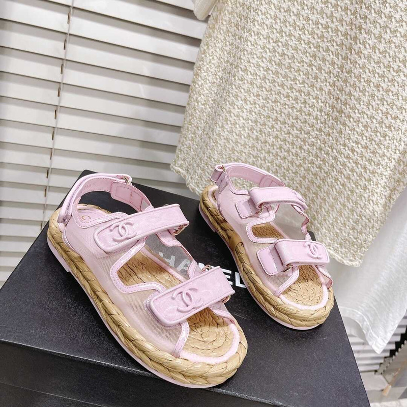 Ch*el  summer flat sandal pink