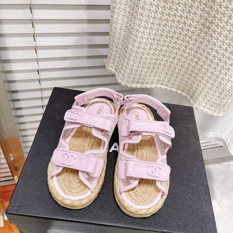 Ch*el  summer flat sandal pink