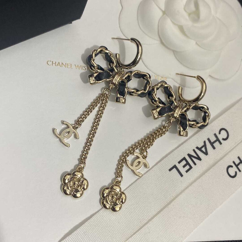 Ch*el pendant earrings