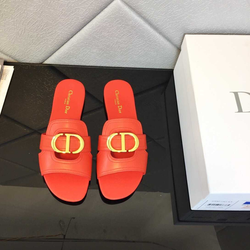 D*or montaigne leather mules red