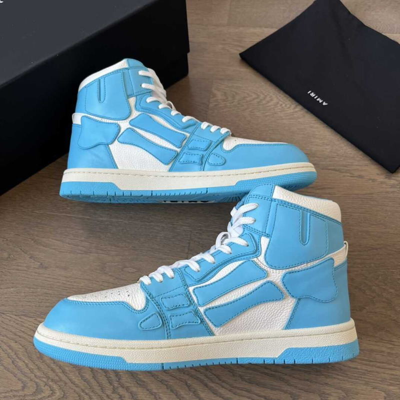 AMIRI Skel Top Hi Powder Blue White