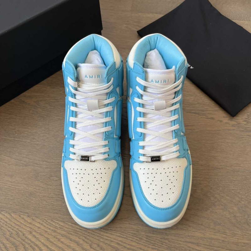 AMIRI Skel Top Hi Powder Blue White